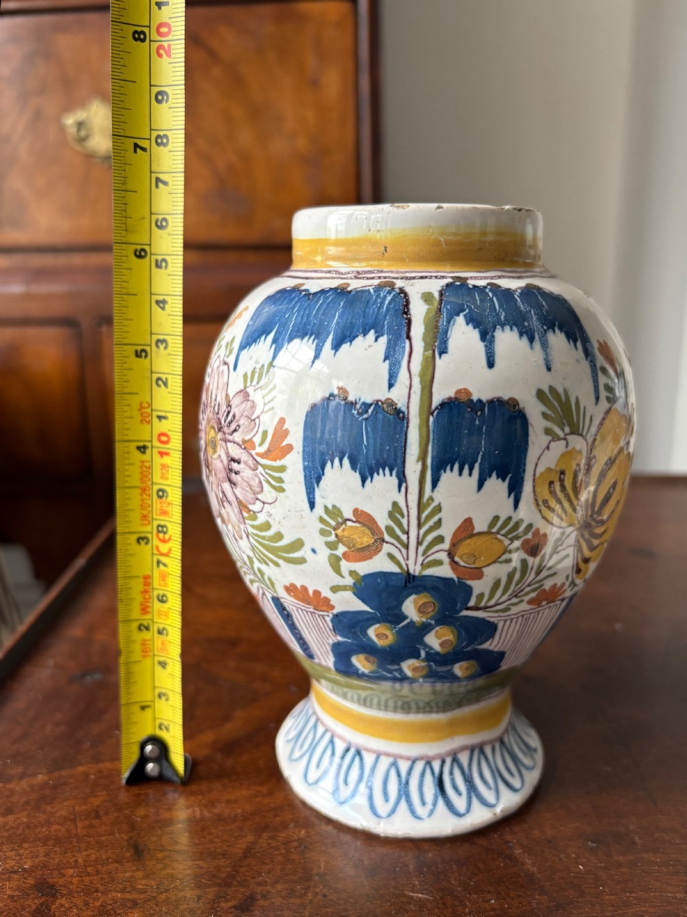 A Pair of 18th Century Dutch Delft Polychrome Vases 16cm View IX
