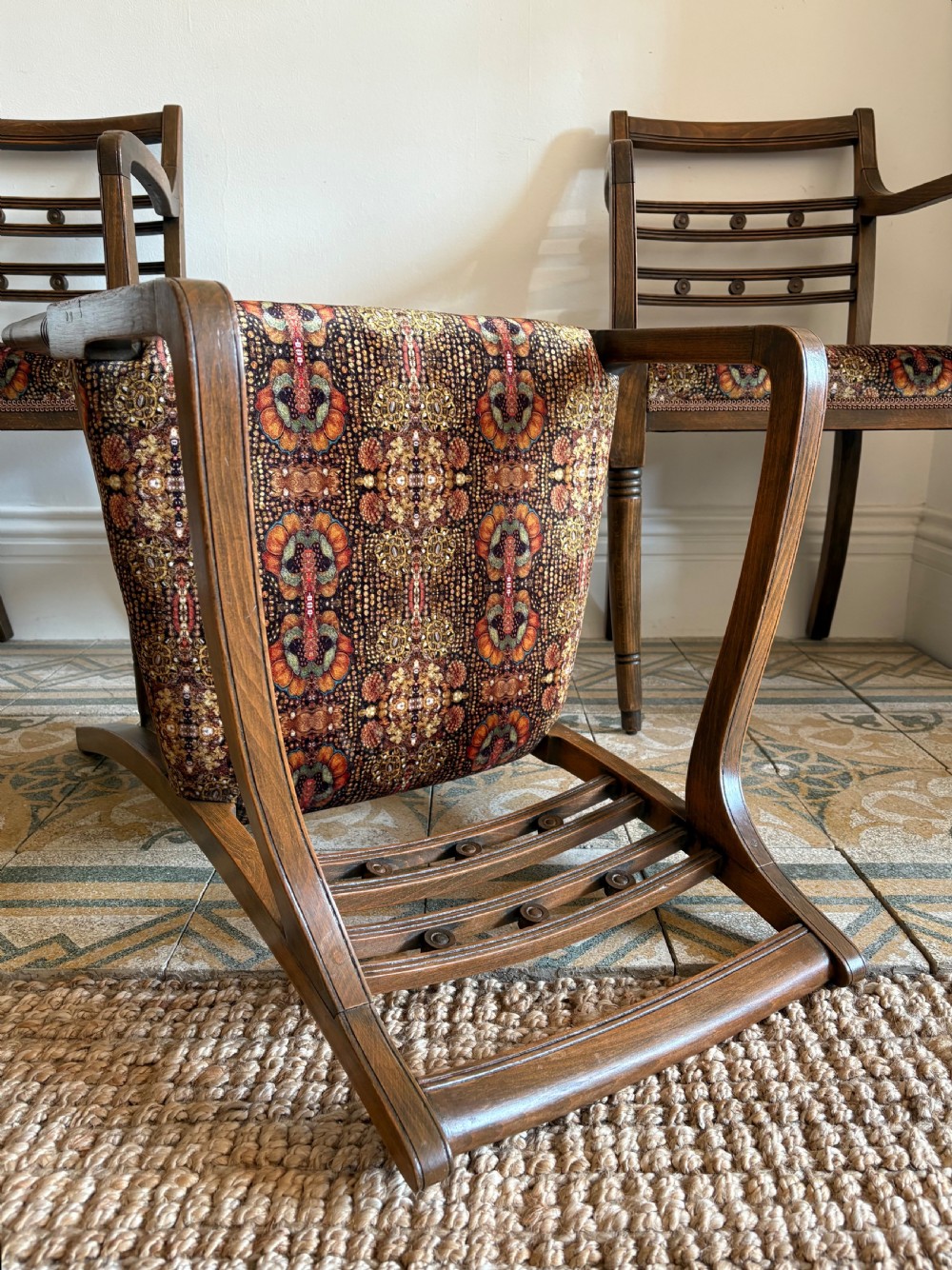 A Set of 8 Regency Matching Chairs, Newly Upholstered, sold as Pairs, 4s or 8 View IX