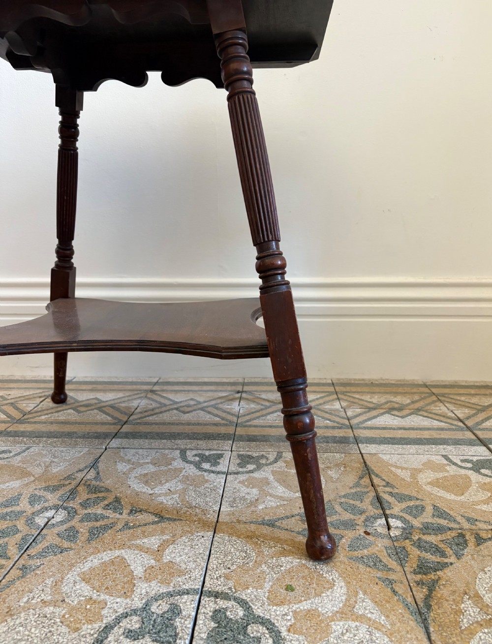 A Late 19th Century Aesthetic Movement Mahogany Occasional Chair, style of EW Godwin View II
