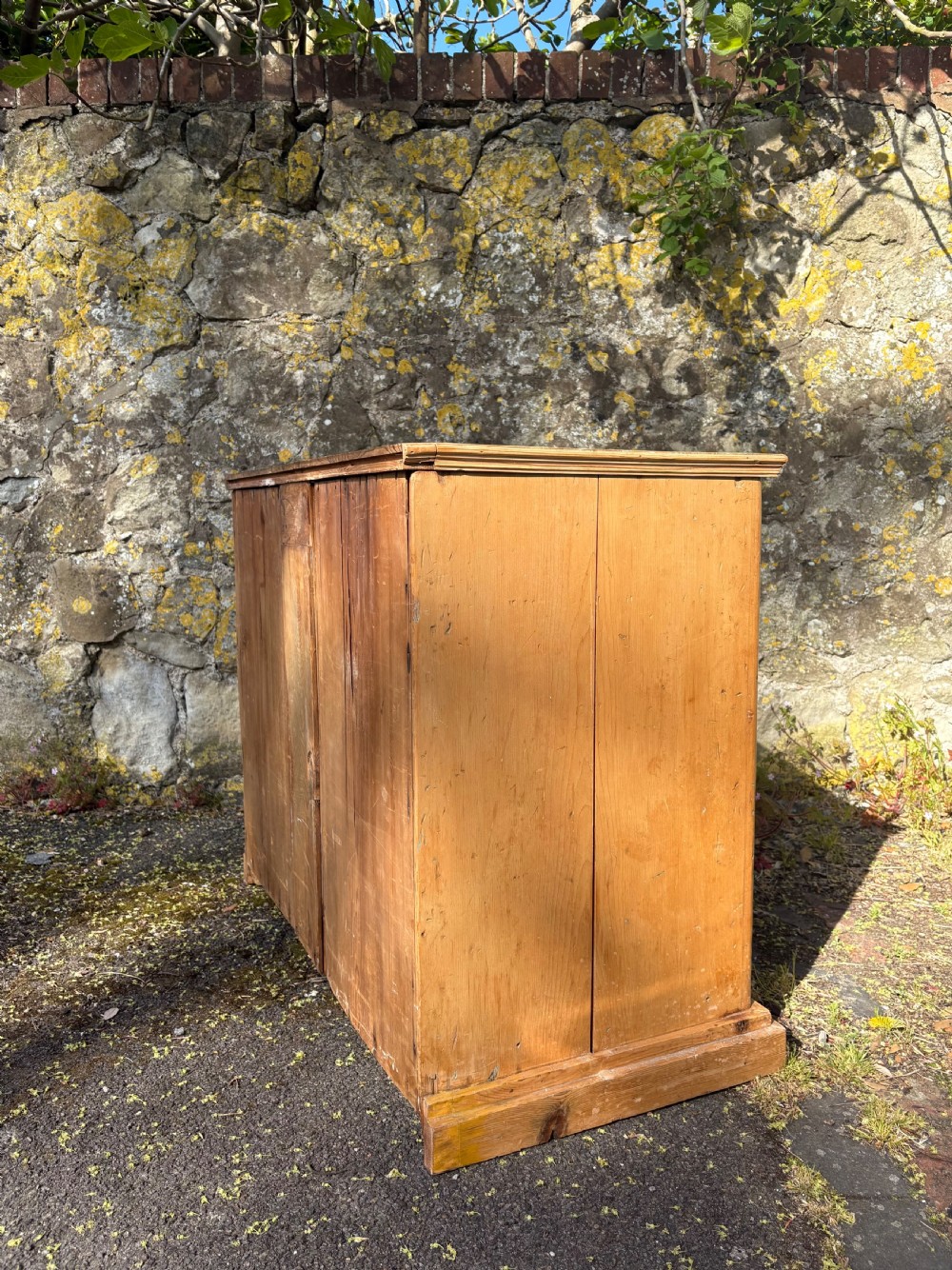 A Late 19th Century Pine Larder or Pantry Base Cupboard, 103cm C1890 View XI