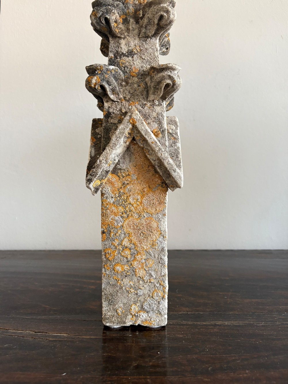 An 18th Century Carved Limestone Gothic Architectural Pinnacle 49cm View IV