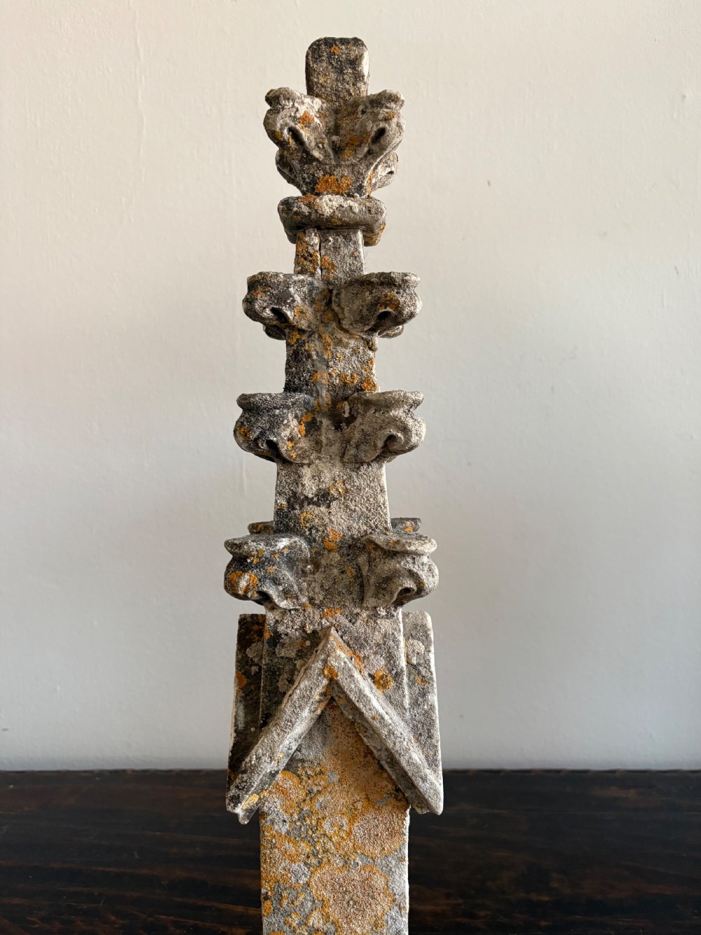 An 18th Century Carved Limestone Gothic Architectural Pinnacle 49cm View VI