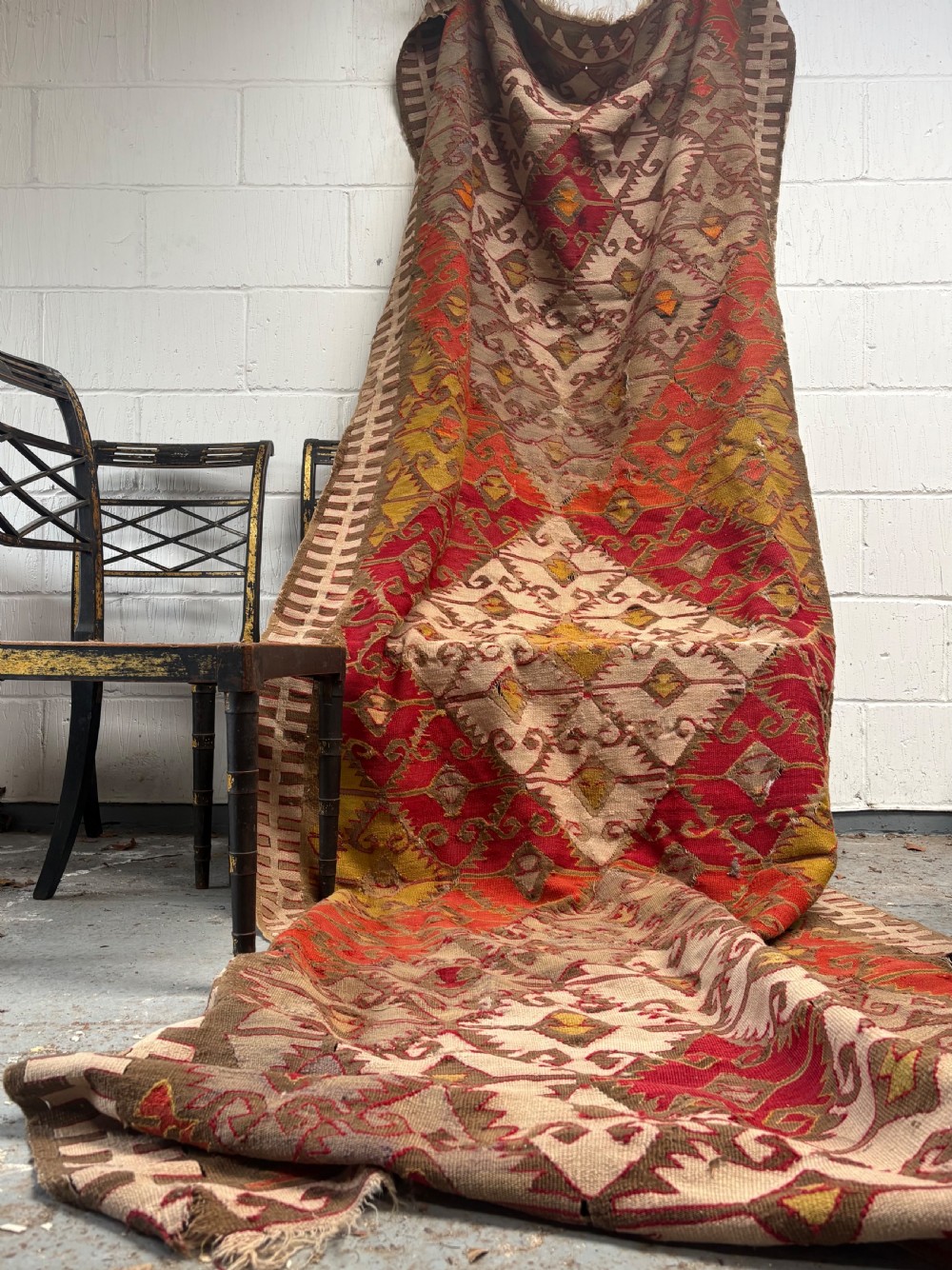 An Early 20th century, Anatolian flat weave Kilim Rug, 330cm with Sufficient Wear