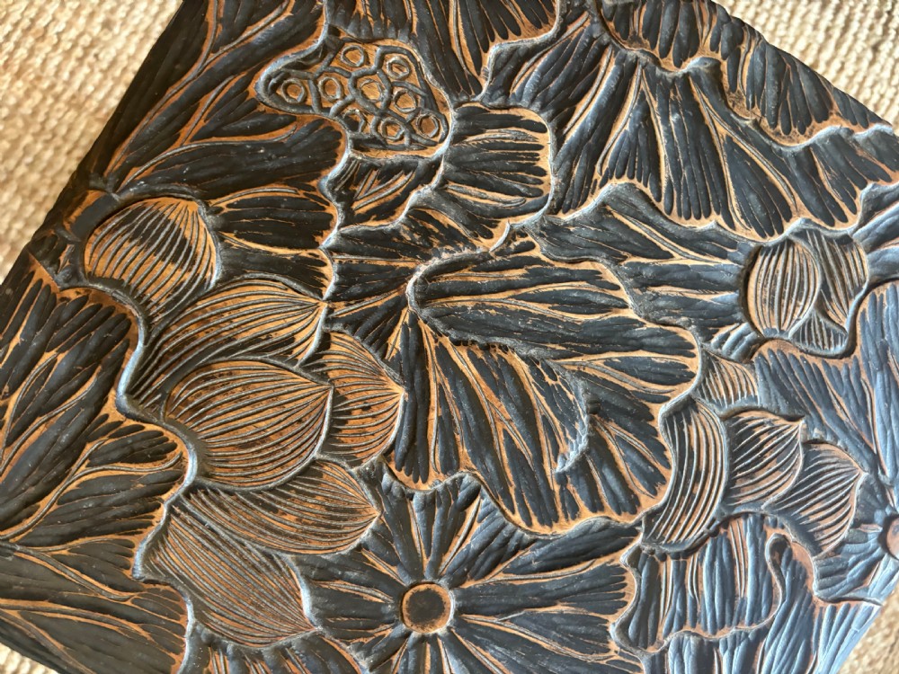 A Liberty Arts and Crafts, Japanese Lily Pad Carved Side Table, C1900 View VII