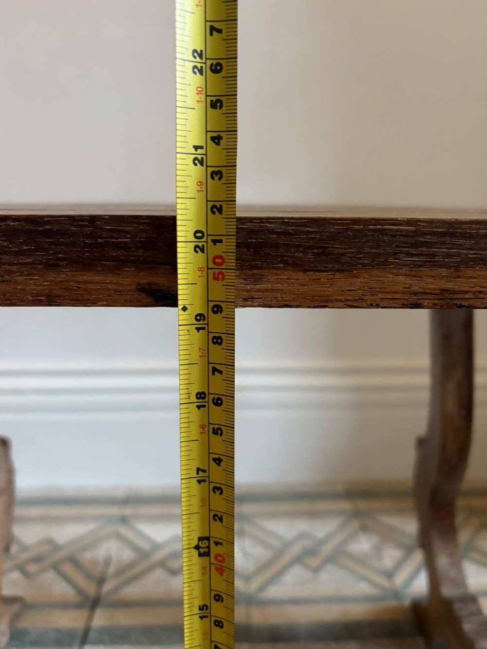 Early 20thC Spanish Style Arts and Crafts Fratino Limed Oak Side Table 64cm View XVII