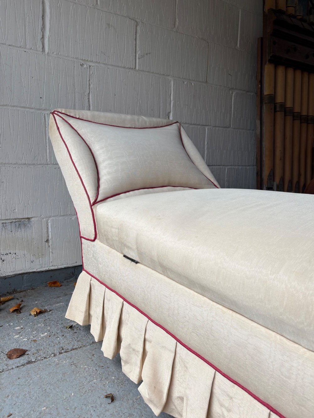 Early 20th Century Ottoman Daybed or Chaise Longue with Storage, 165cm, C1920-30 View II