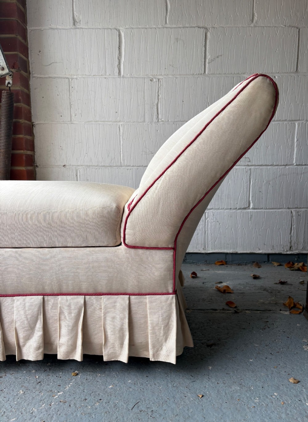Early 20th Century Ottoman Daybed or Chaise Longue with Storage, 165cm, C1920-30