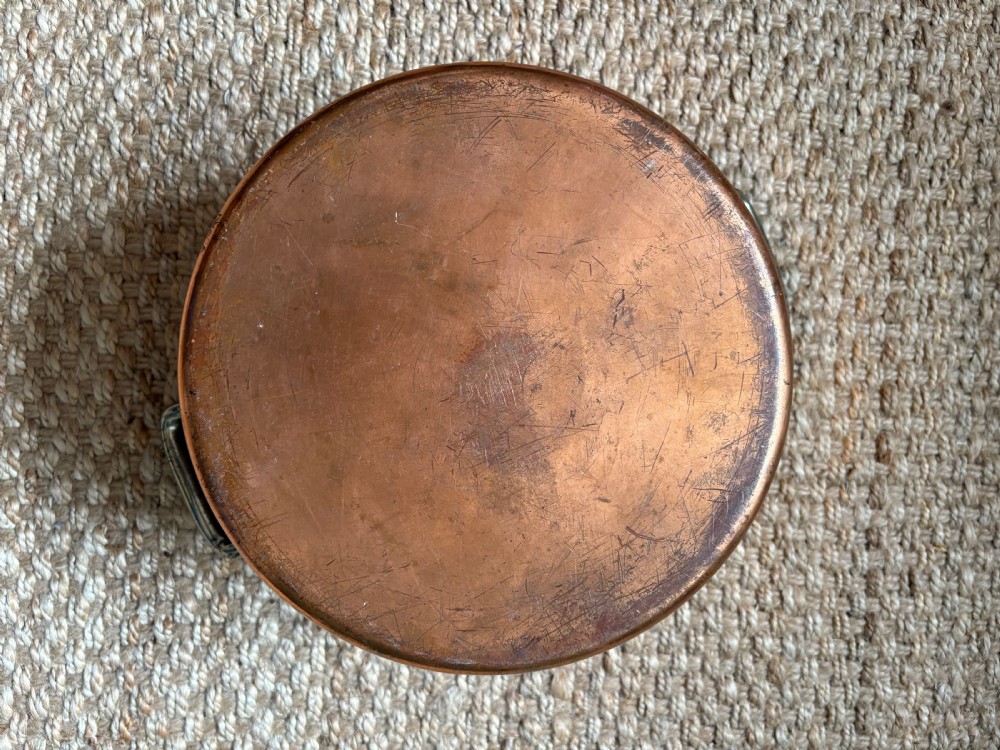 A Large Elkington and Co Copper Pan, Nickel Handles C1900, 26cm diameter  View VIII