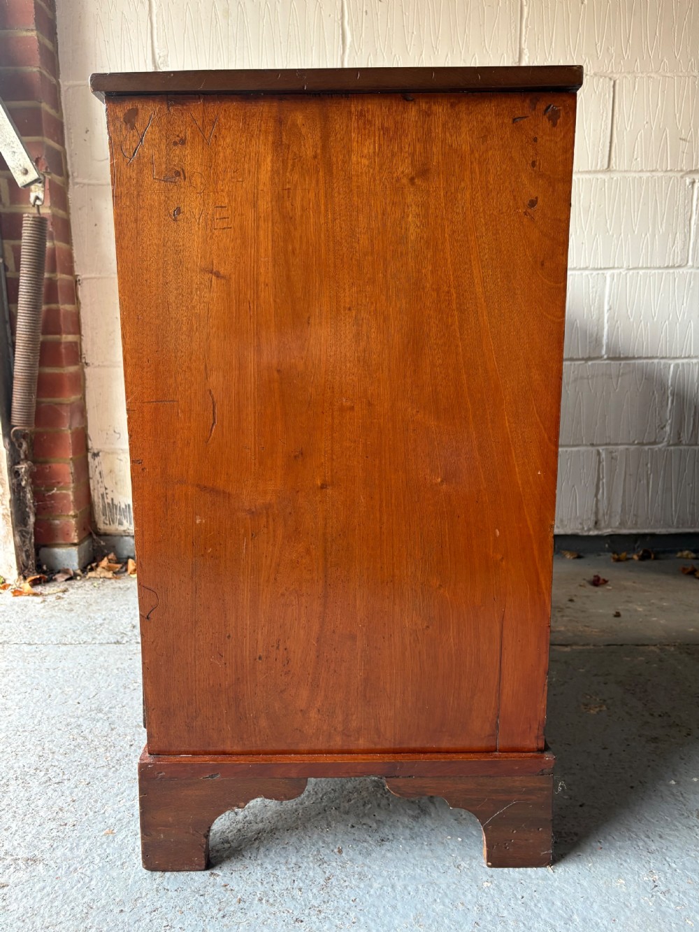 Regency Mahogany Chest of Drawers Trafalgar Sacred to Nelson Handles C1810, 98cm View V