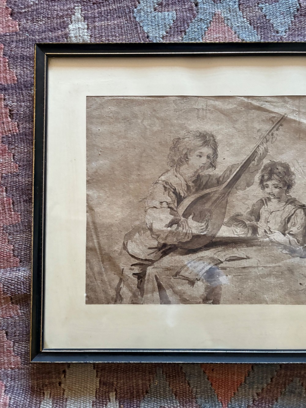 An 18th century Old Master Inkwash Preparatory Sketch, After Guercino 1591-1666, 42cm View XIII
