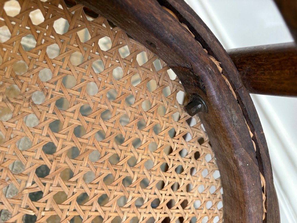 Pair 1920s Thonet No.11 Cane Seat Armchair by ZPM Rodomsko, original maker Label View VII