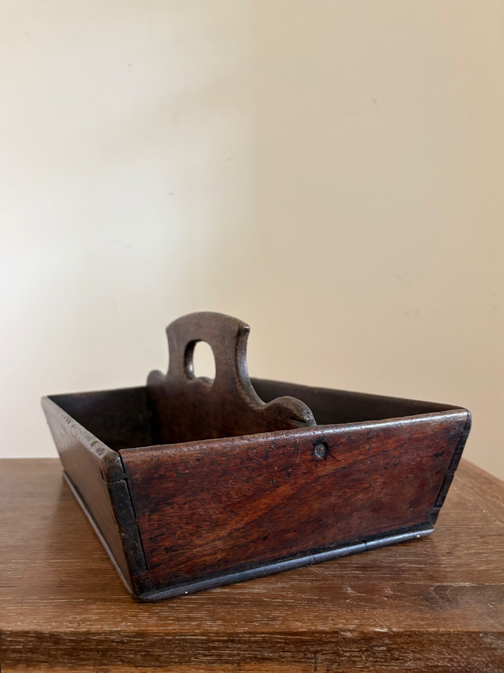 A Welsh Georgian Oak Butlers Cutlery Tray C1800 Canted Sides Dovetail Joints 36cm View VI