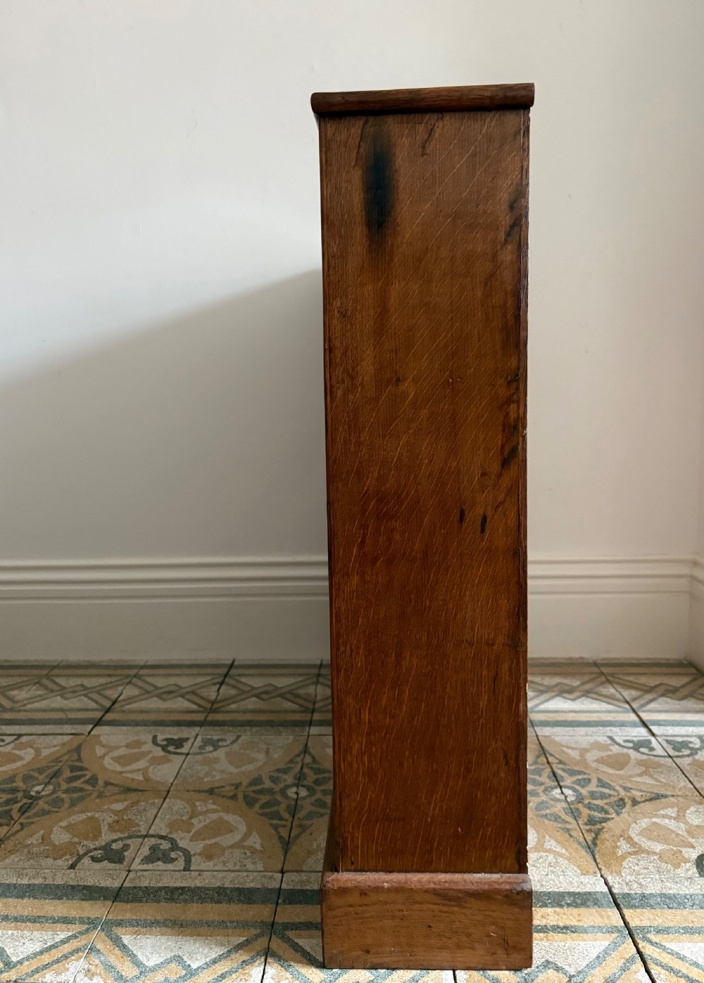 A Pair of English Oak Open Bookcases, C1920, 91cm tall, 95.5cm wide View VI