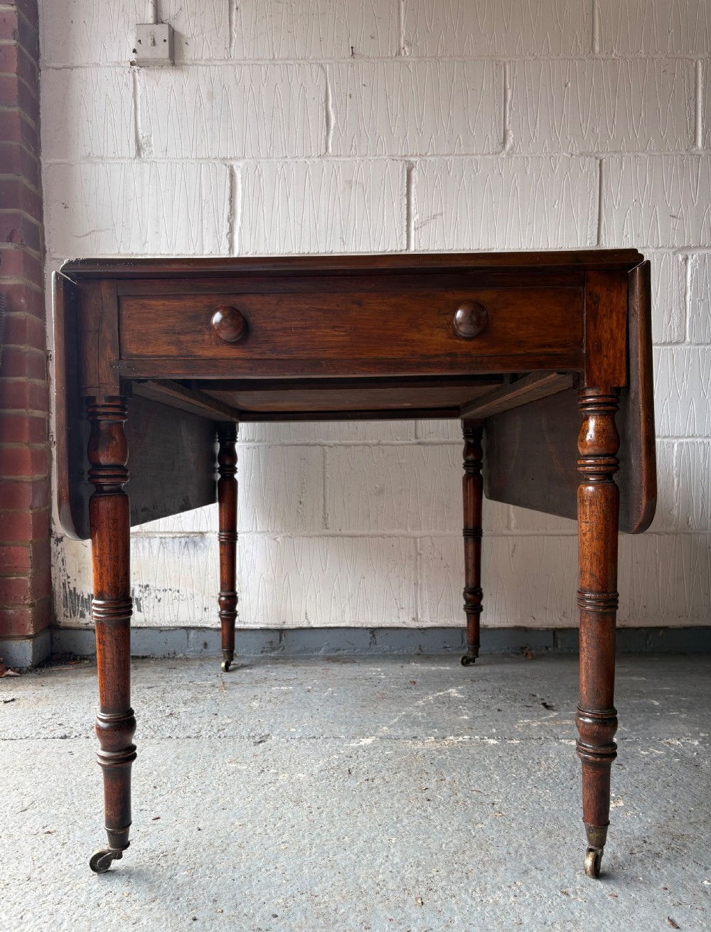 Mid 19thC Drop Leaf Pembroke or Breakfast Table, C1850, Extending to 120cm View II