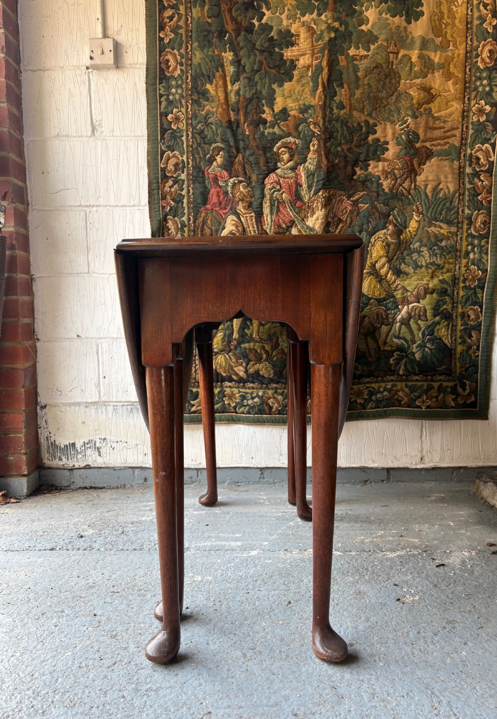 A 19th Century Mahogany Oval Drop Leaf Breakfast Dining Table, Pad Feet View IV
