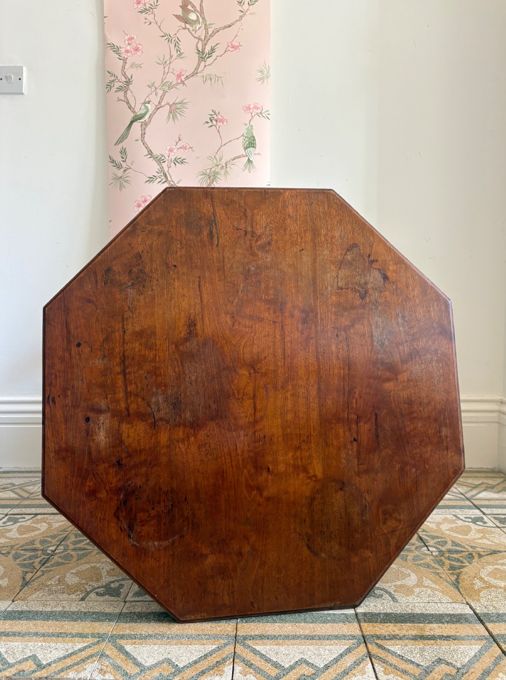 A Late 19th Century Aesthetic Movement Walnut Octagonal Table, 75cm wide View IV