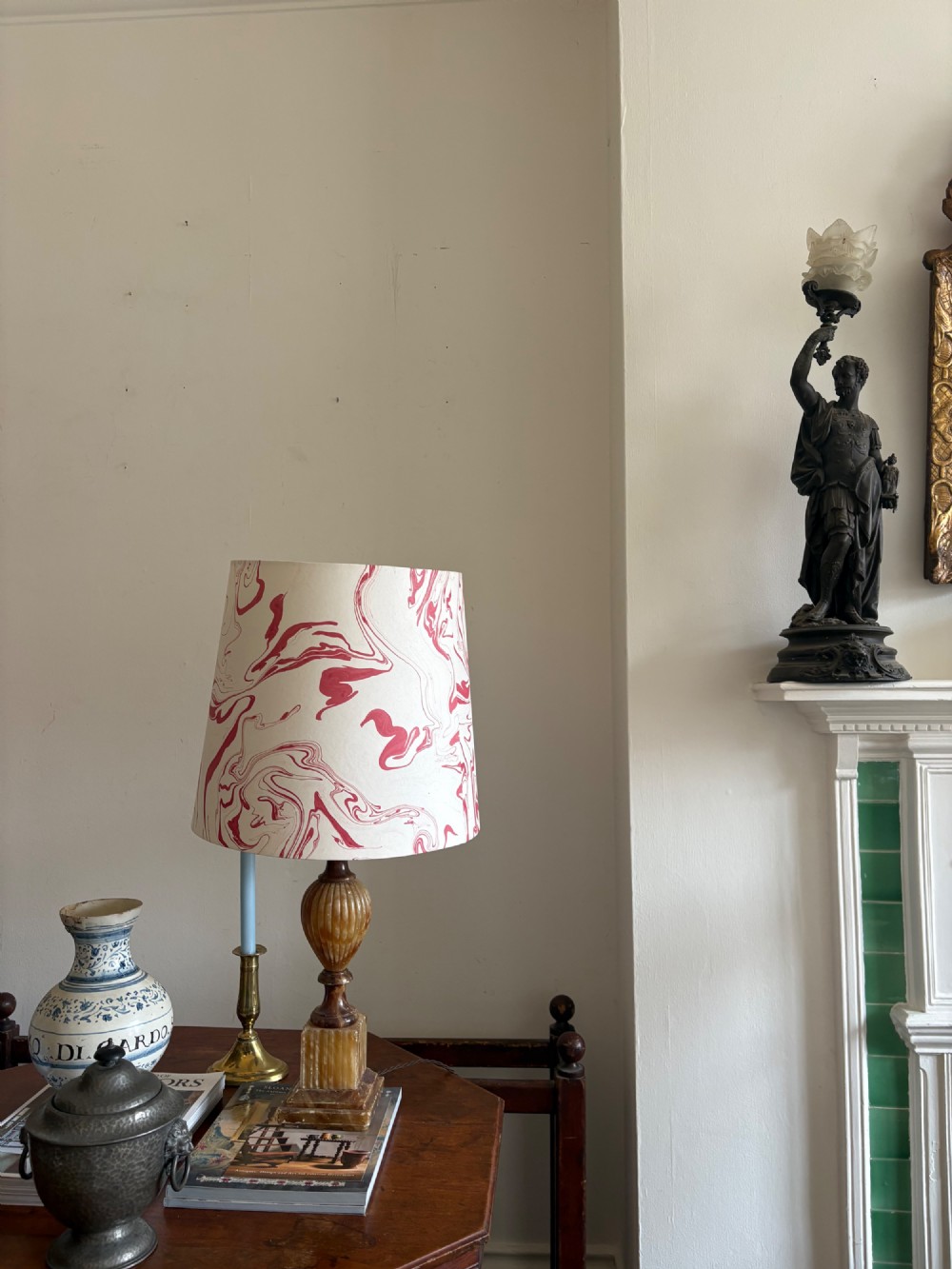 A 19th Century Grand Tour 65cm Spelter Lamp, Guiliano di Medici View VI