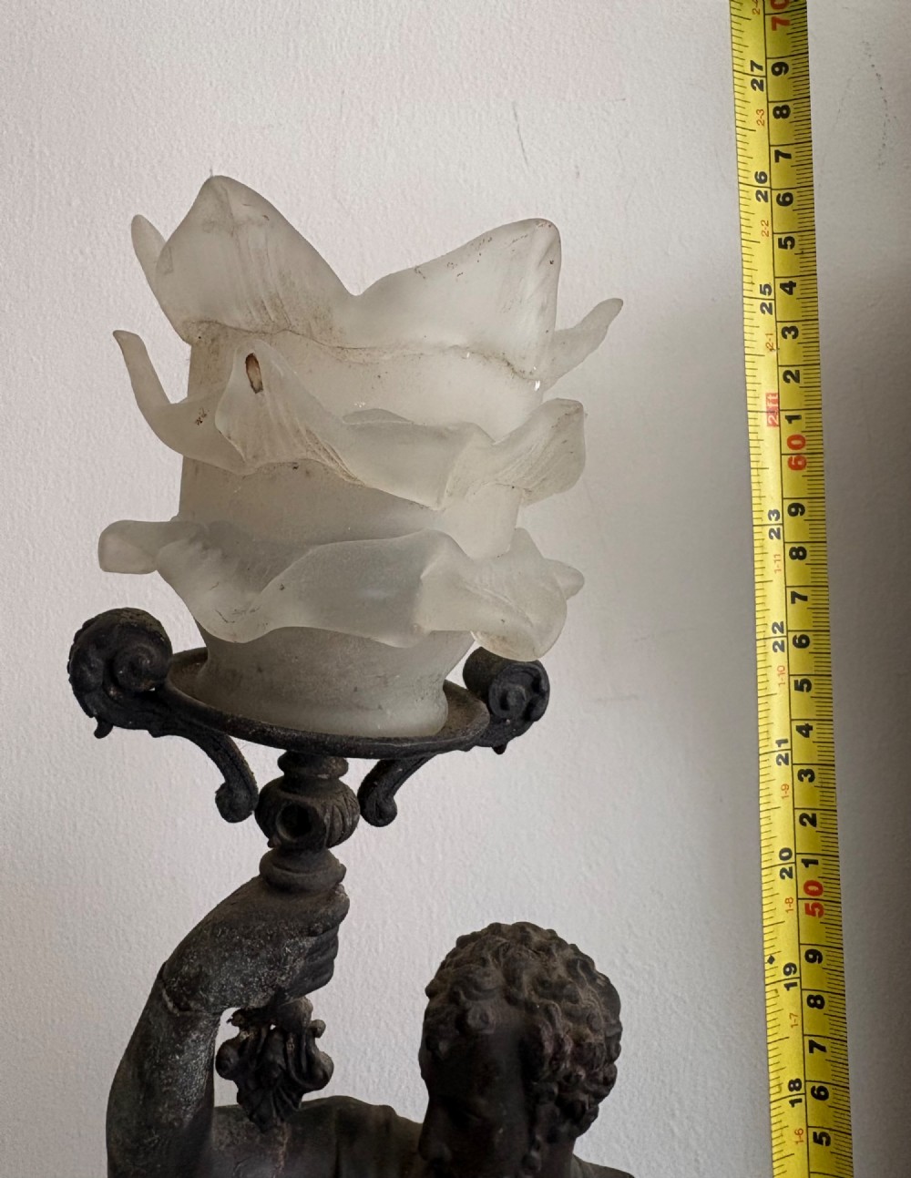 A 19th Century Grand Tour 65cm Spelter Lamp, Guiliano di Medici View XI
