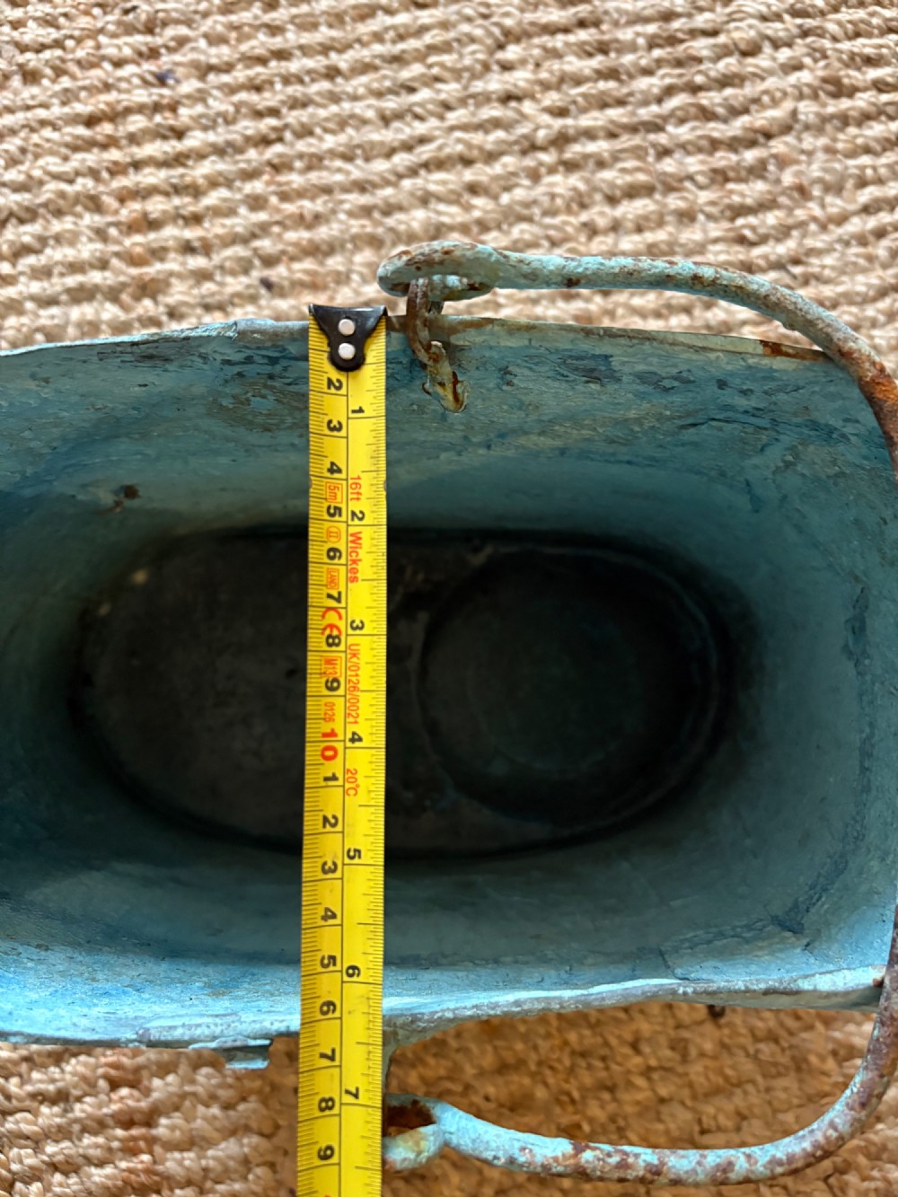A French 18thC Verdigris Copper Watering Can, Arrosoir c1800, 41cm, watertight View XV