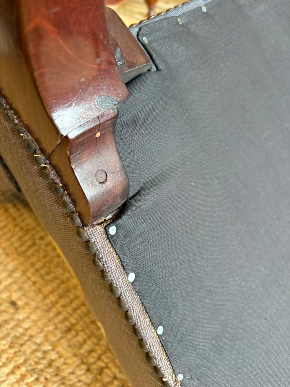 A 19th Century George 11 style, Carved Mahogany Side Chair with Tapestry Seat View X