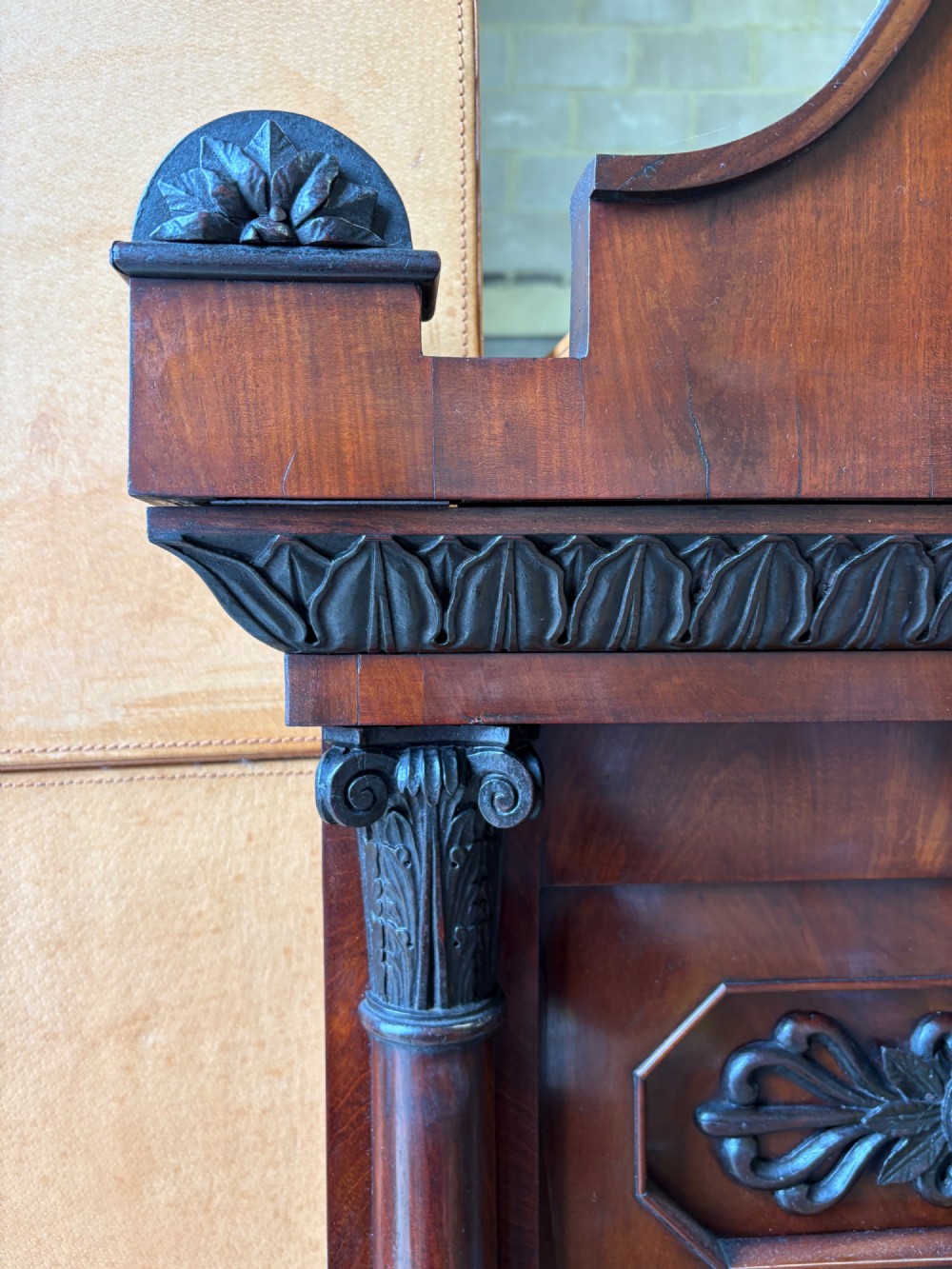 An Early 19th Century Restoration Period French Pier Glass and Stand 258cm C1815 View III
