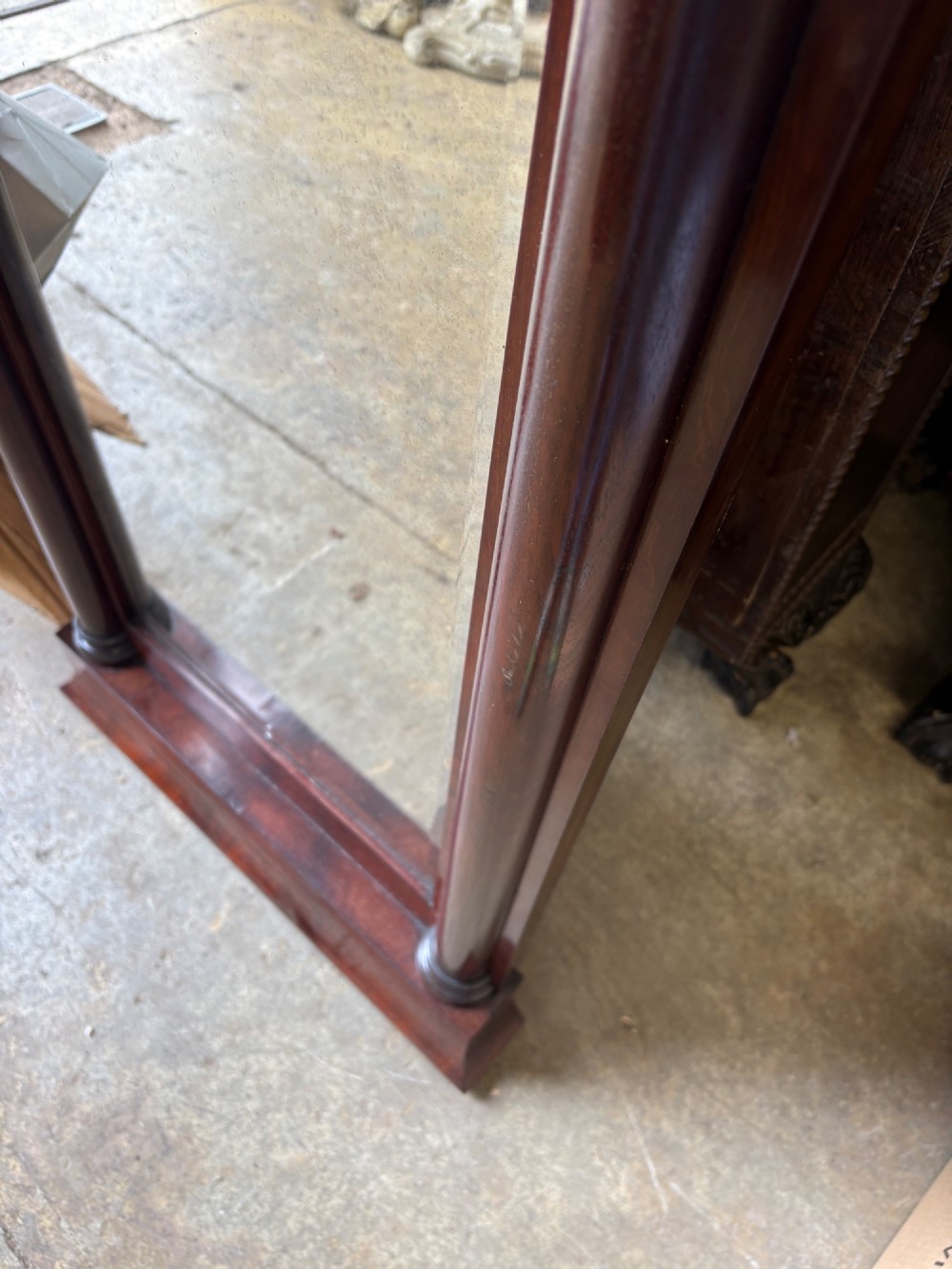 An Early 19th Century Restoration Period French Pier Glass and Stand 258cm C1815 View V