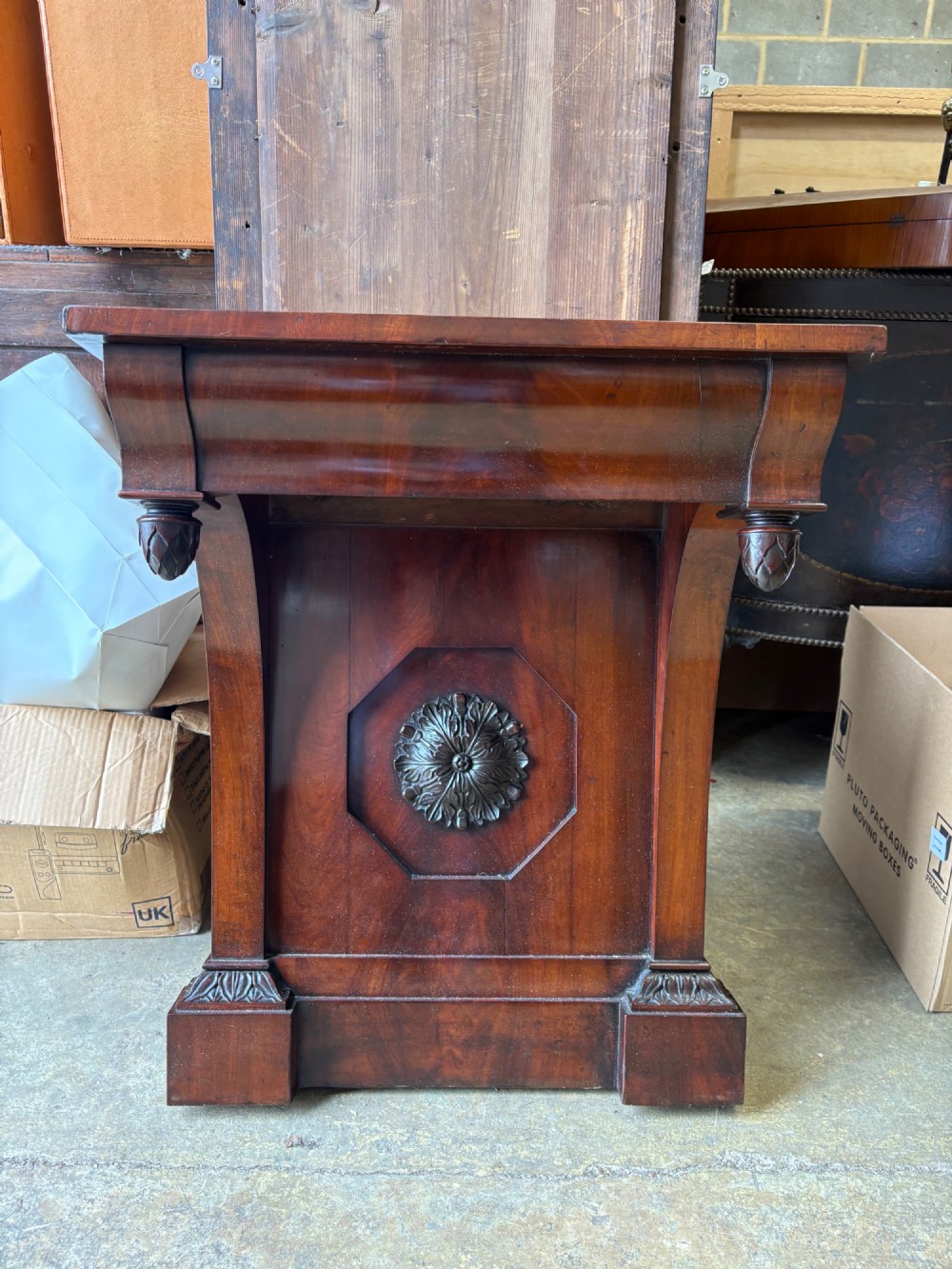 An Early 19th Century Restoration Period French Pier Glass and Stand 258cm C1815 View IX