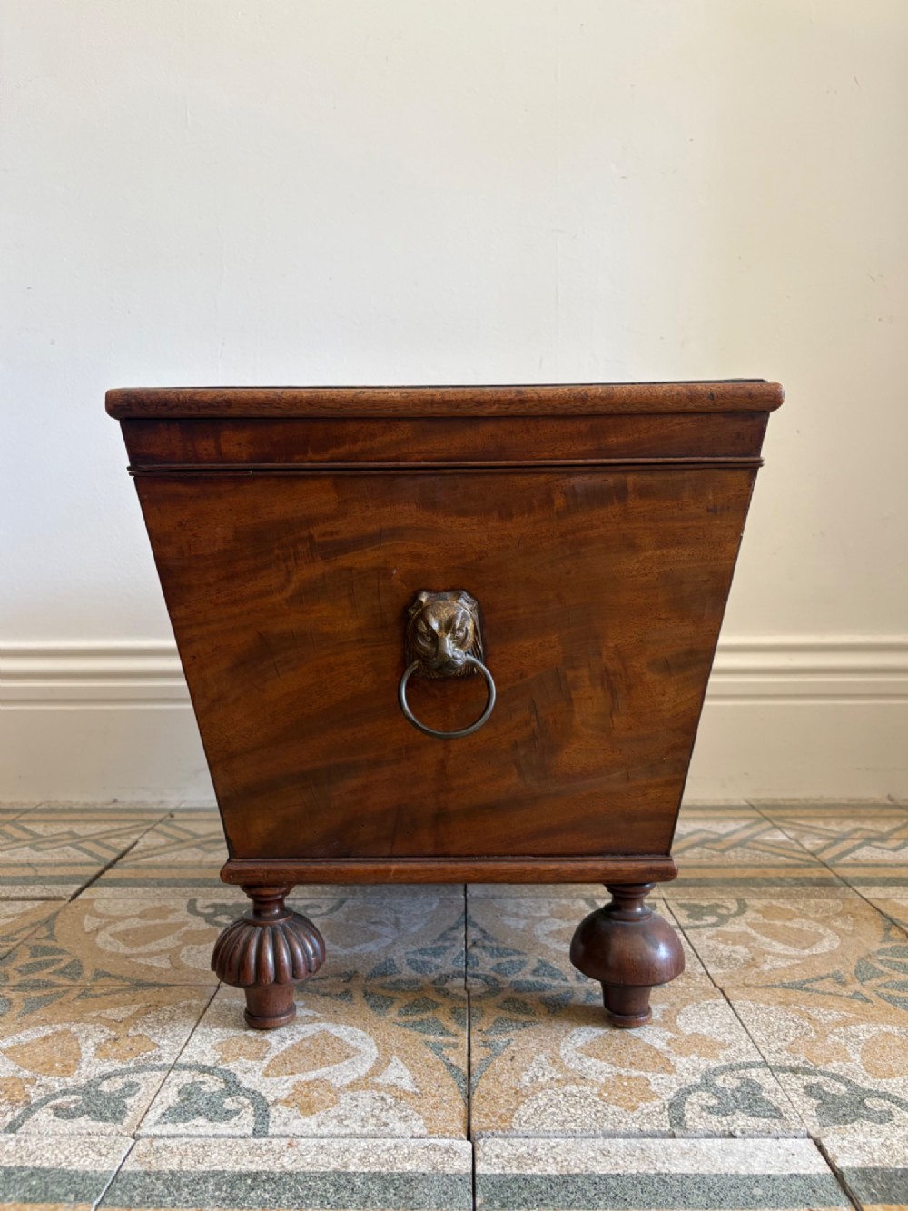 A Regency Mahogany Sarcophagus Cellarette 65cm wide, C1830 Manner of Thomas Hope View IV