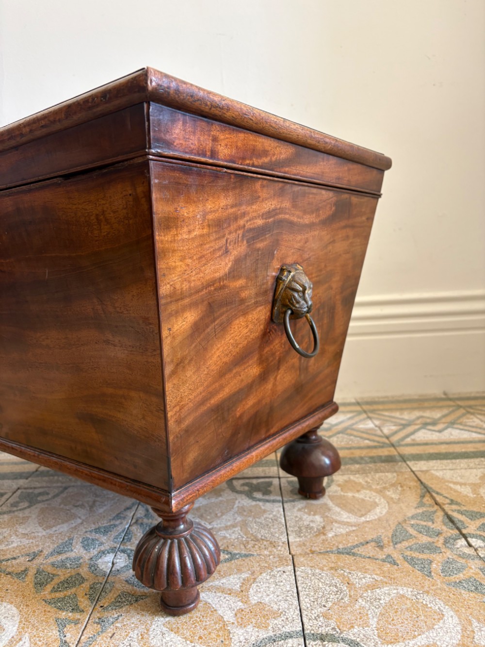 A Regency Mahogany Sarcophagus Cellarette 65cm wide, C1830 Manner of Thomas Hope View VI