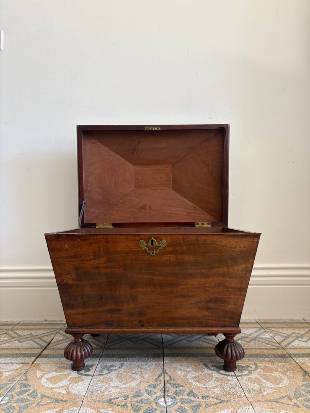 A Regency Mahogany Sarcophagus Cellarette 65cm wide, C1830 Manner of Thomas Hope View IX