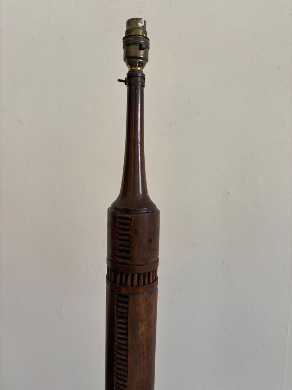 A 19th Century Carved Oceanic Column, adapted Floor Lamp, 154cm View II