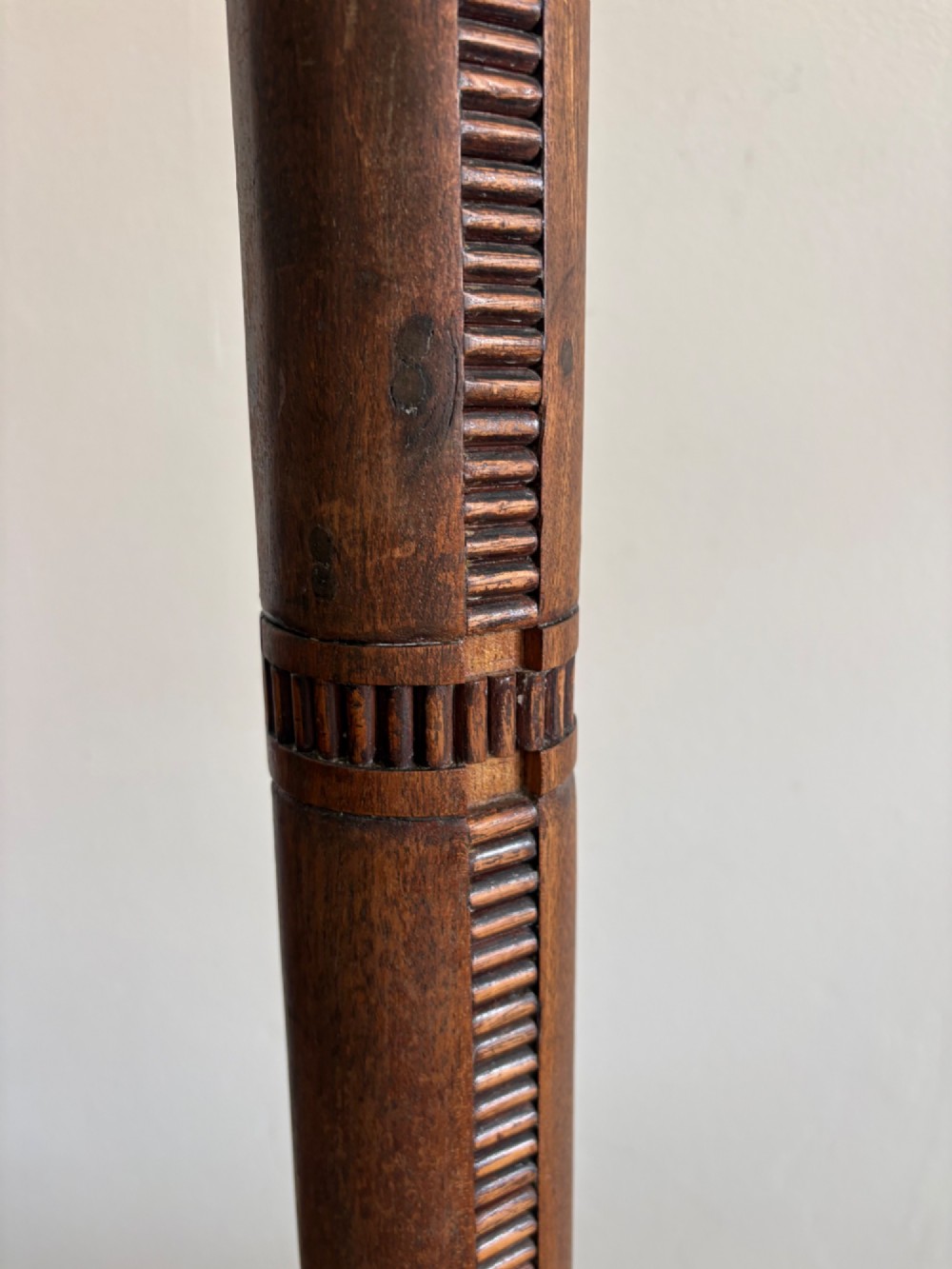 A 19th Century Carved Oceanic Column, adapted Floor Lamp, 154cm View III
