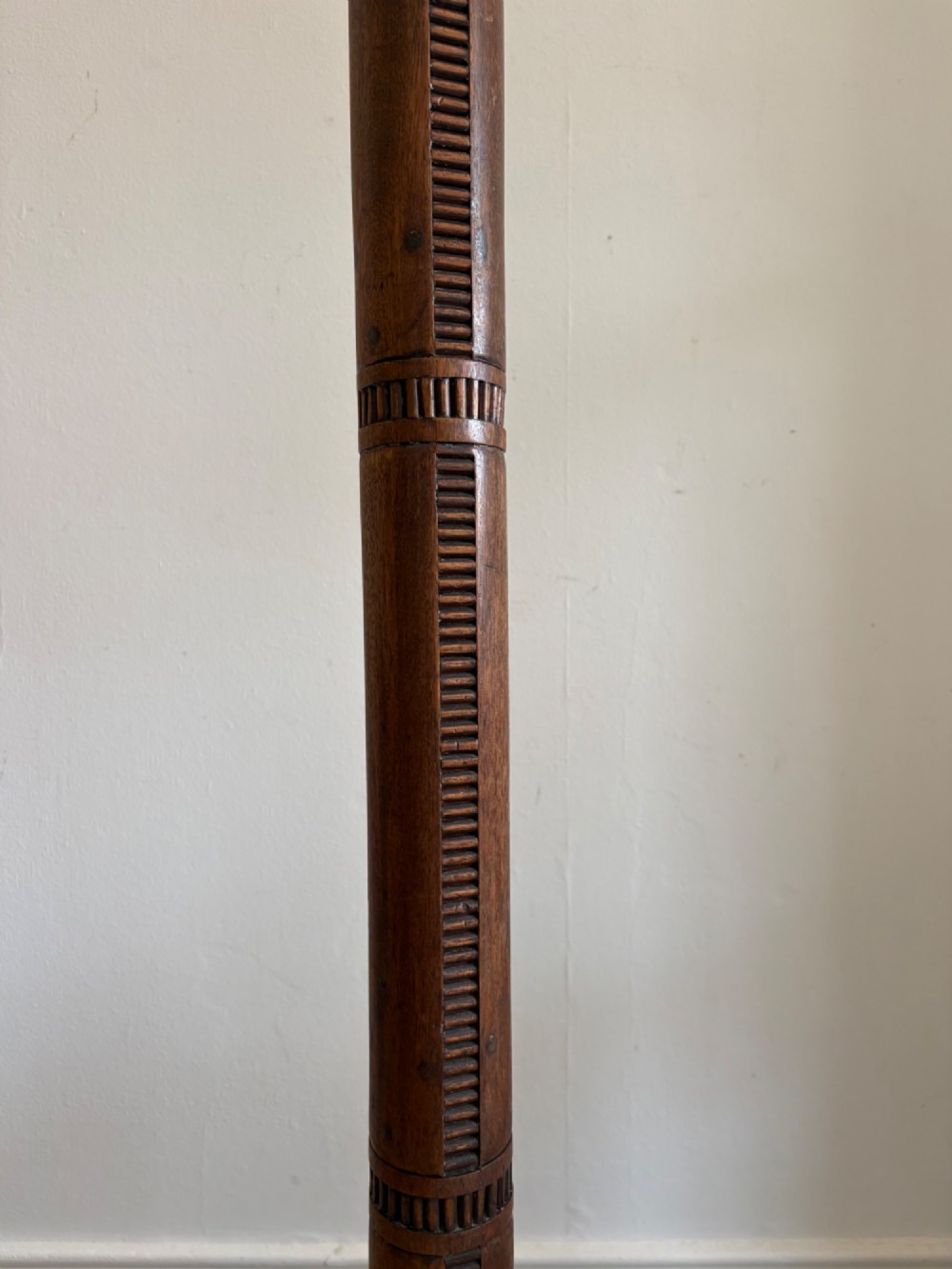 A 19th Century Carved Oceanic Column, adapted Floor Lamp, 154cm View IV