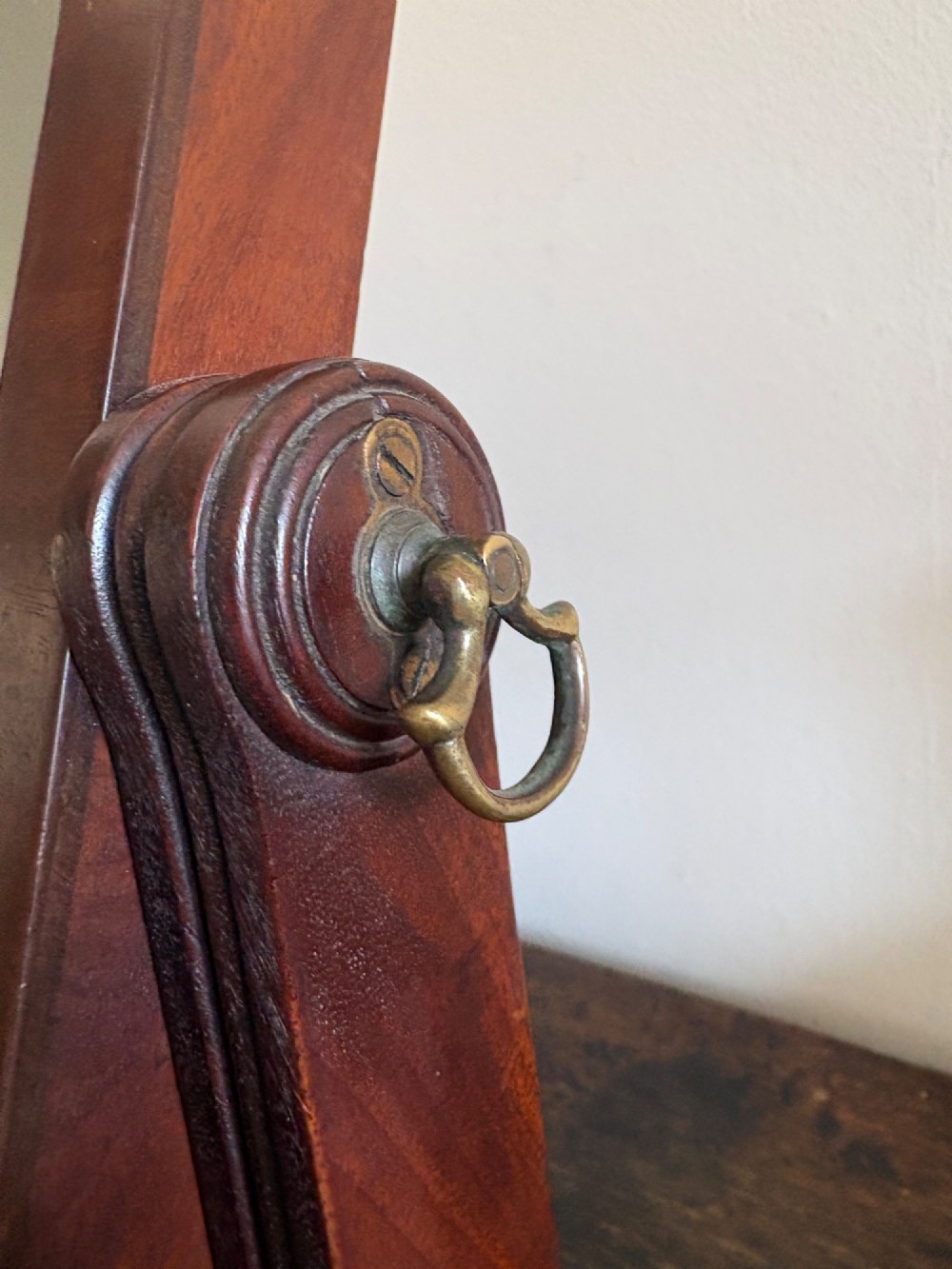 An Early 19th Century Gillows Model Mahogany Vanity Swing Mirror, Original Plate View VI