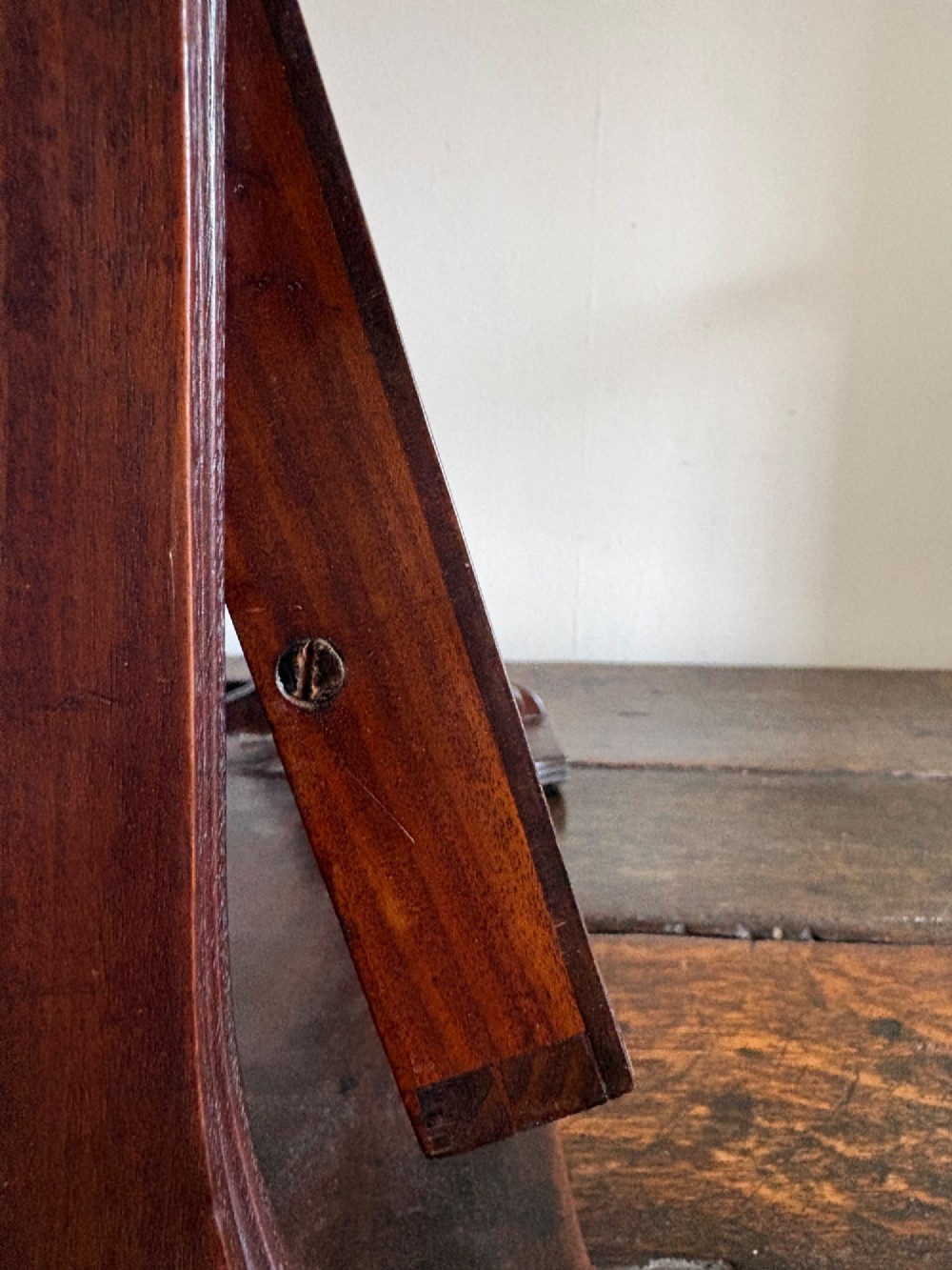 An Early 19th Century Gillows Model Mahogany Vanity Swing Mirror, Original Plate View VIII