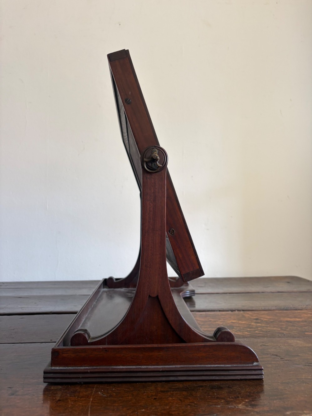 An Early 19th Century Gillows Model Mahogany Vanity Swing Mirror, Original Plate View XIV