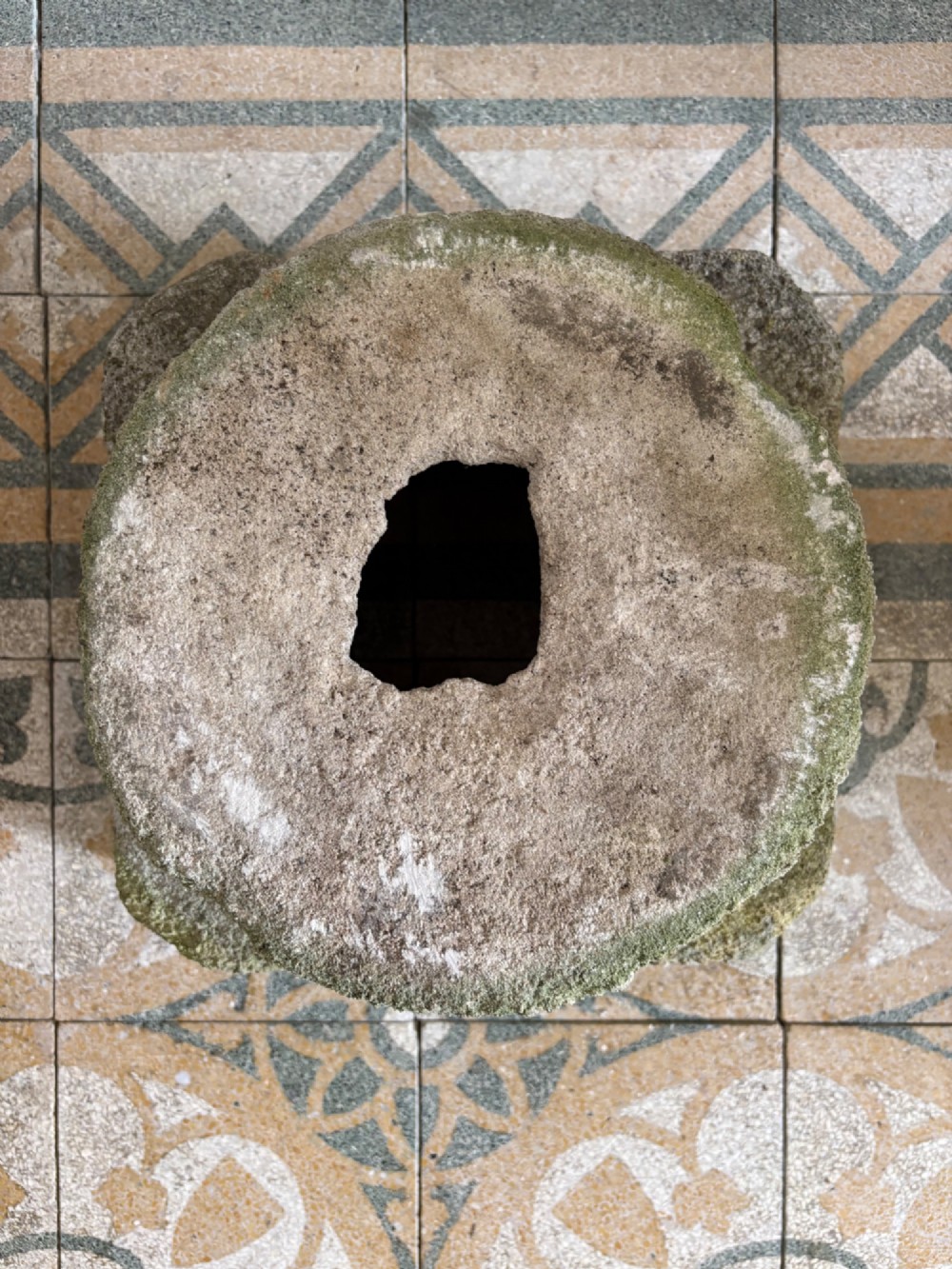 Early 20th Century Weathered Medieval Style Baptismal Font Planter and Base 63cm View XV