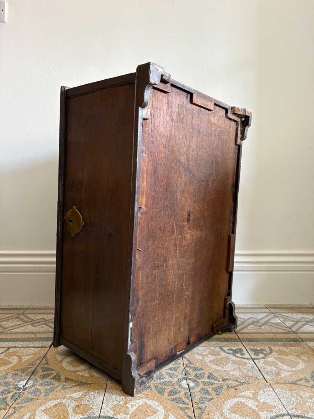 A 19th Century Anglo Indian Teak Campaign Trunk Blanket Box 77cm, Bronze Handles View VIII