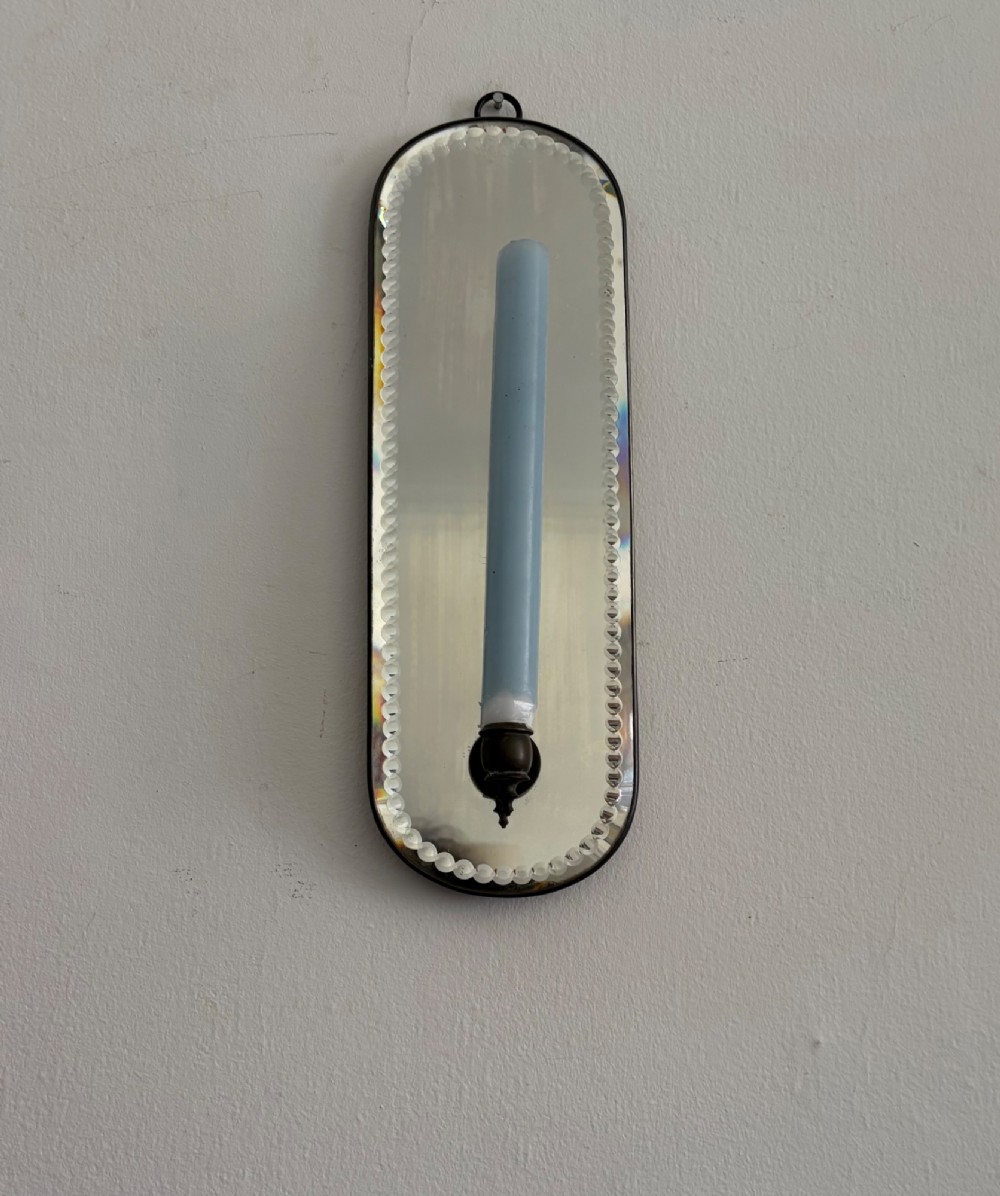 Early 20th Century Girandole Candle Wall Sconce, Sorcerer Mirror C1920 33cm View VI