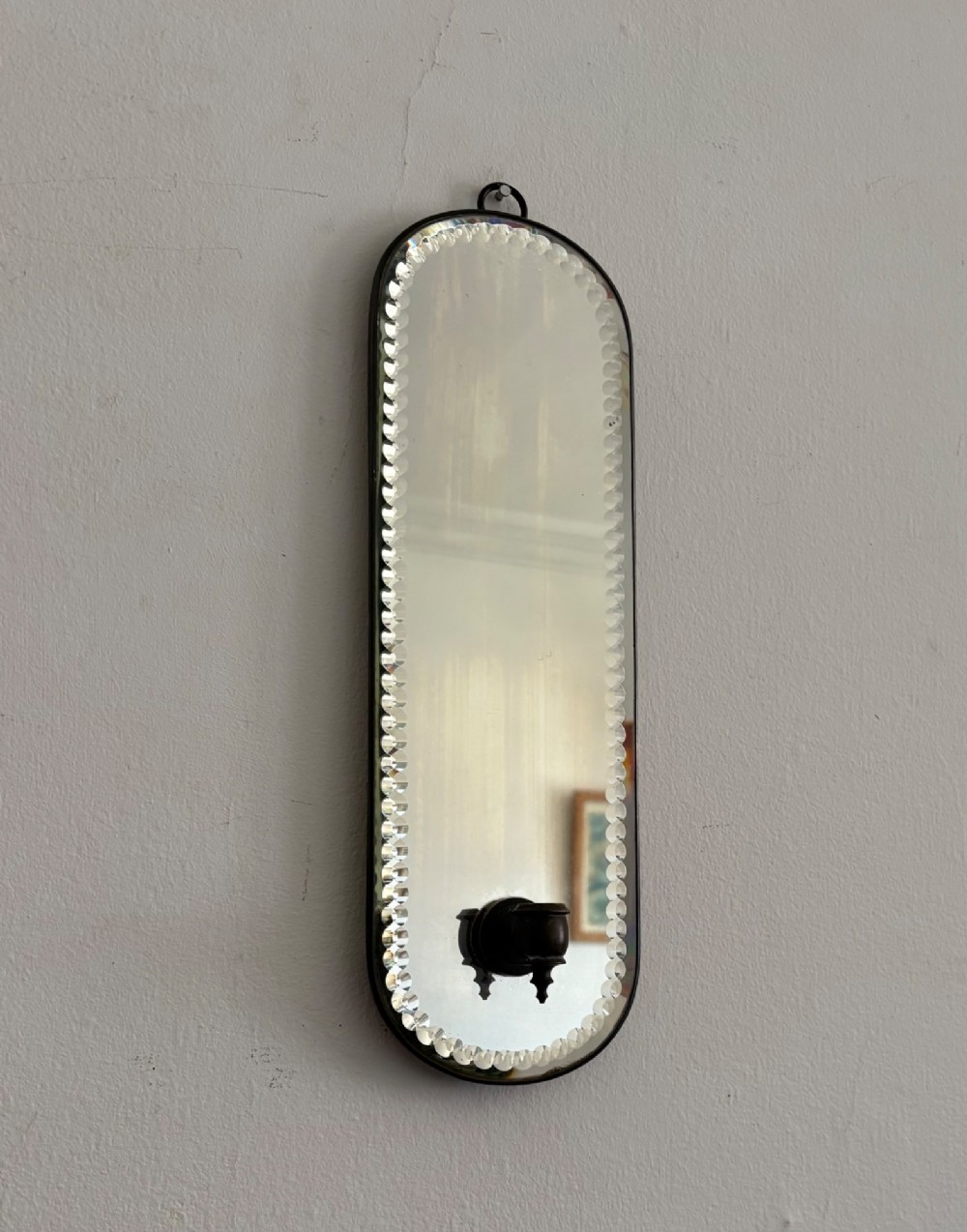 Early 20th Century Girandole Candle Wall Sconce, Sorcerer Mirror C1920 33cm View VIII