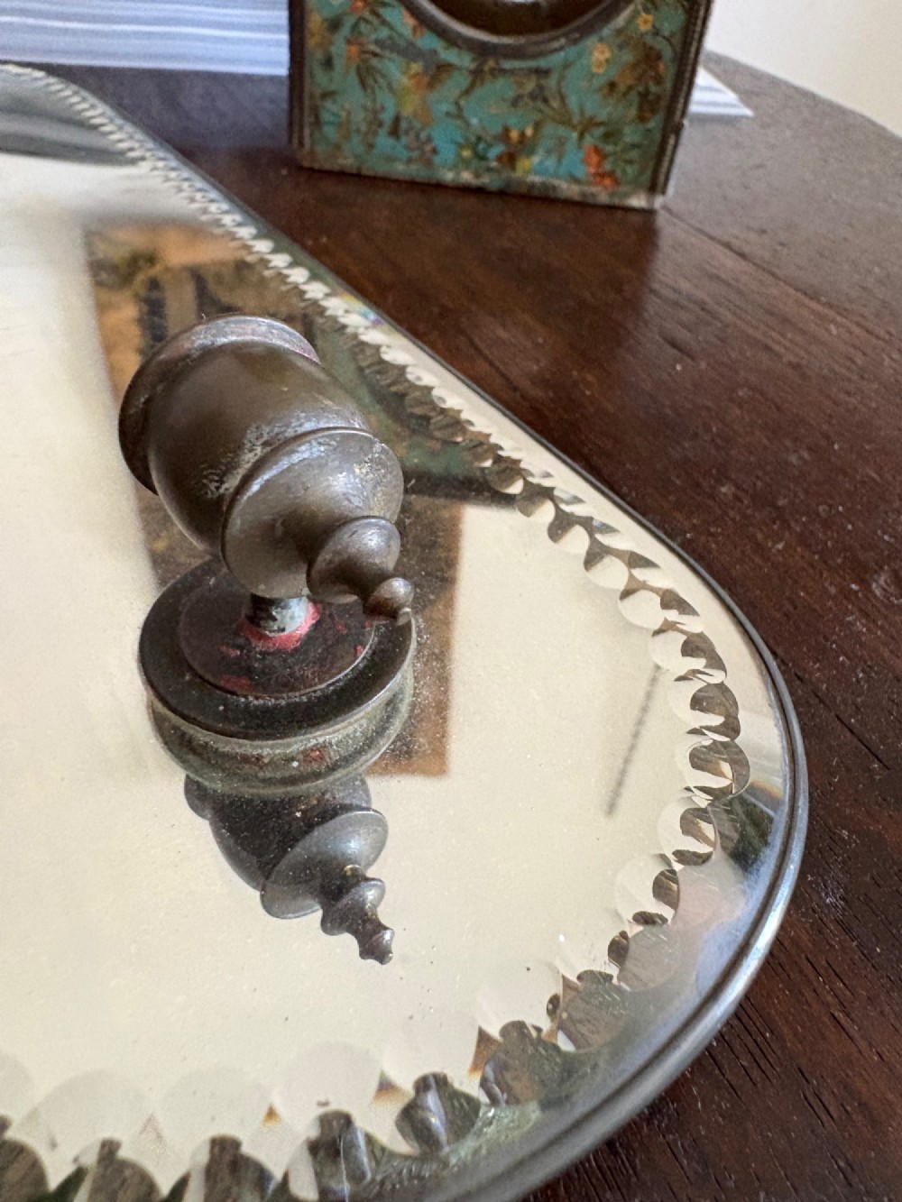 Early 20th Century Girandole Candle Wall Sconce, Sorcerer Mirror C1920 33cm View X
