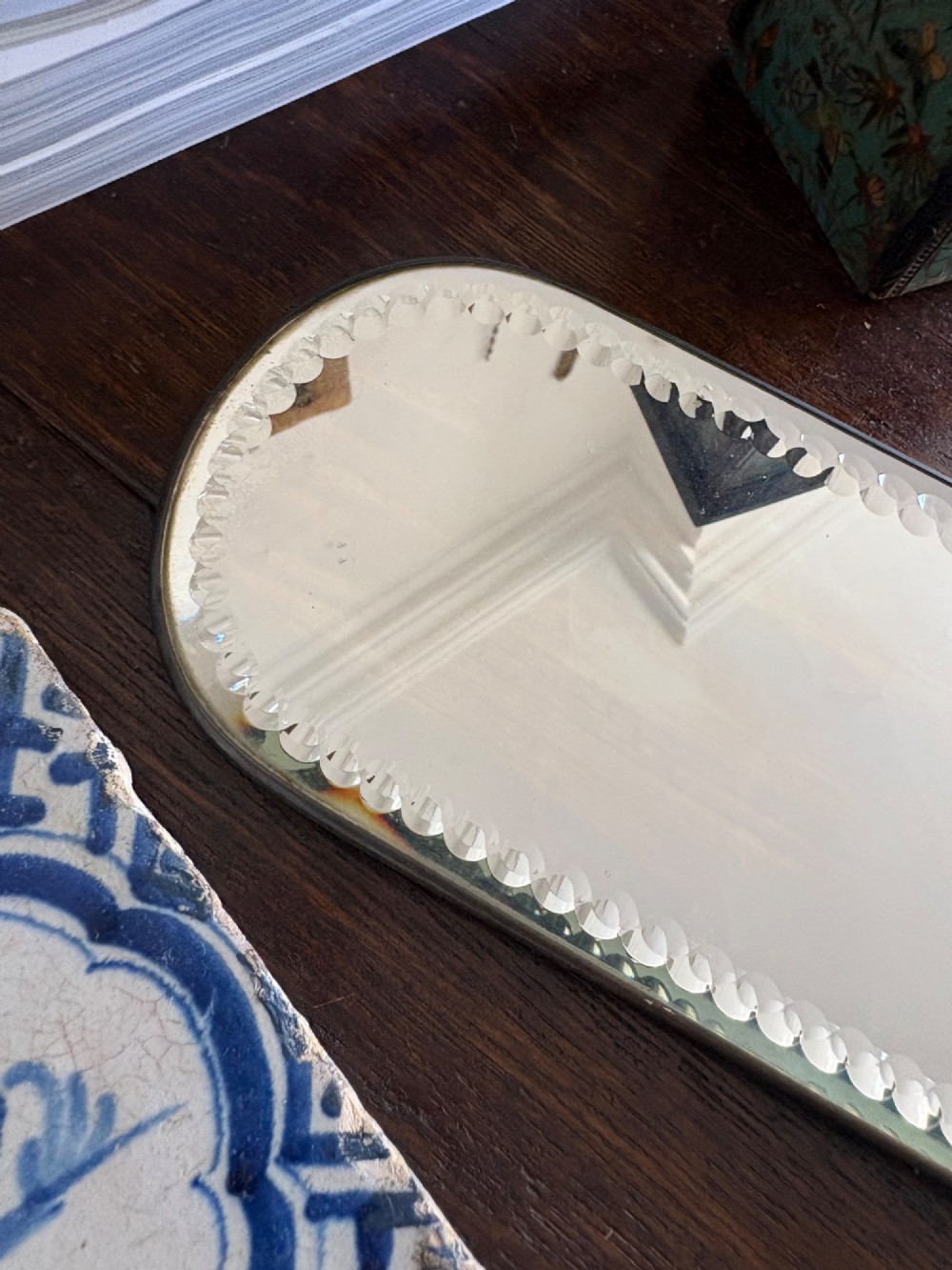 Early 20th Century Girandole Candle Wall Sconce, Sorcerer Mirror C1920 33cm View XI