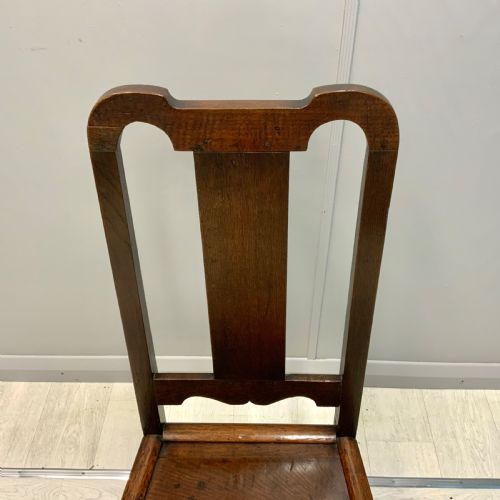 LATE 17TH CENTURY ENGLISH OAK BACK STOOL SIDE CHAIR - ADDITIONAL PHOTO 3