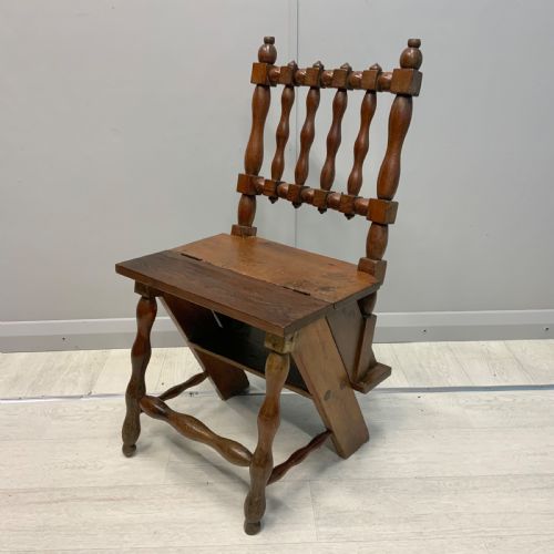 9th century metamorphic chair stepladder - CATEGORY: ANTIQUE CHAIRS - DATED VICTORIAN