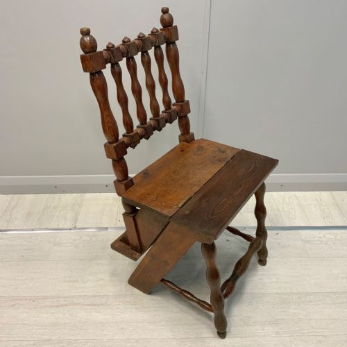 9TH CENTURY METAMORPHIC CHAIR STEPLADDER - ADDITIONAL PHOTO 5