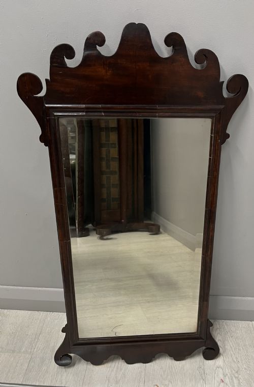 GEORGIAN MAHOGANY PIER GLASS MIRROR - ADDITIONAL PHOTO 3