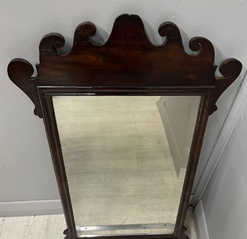 GEORGIAN MAHOGANY PIER GLASS MIRROR - ADDITIONAL PHOTO 4
