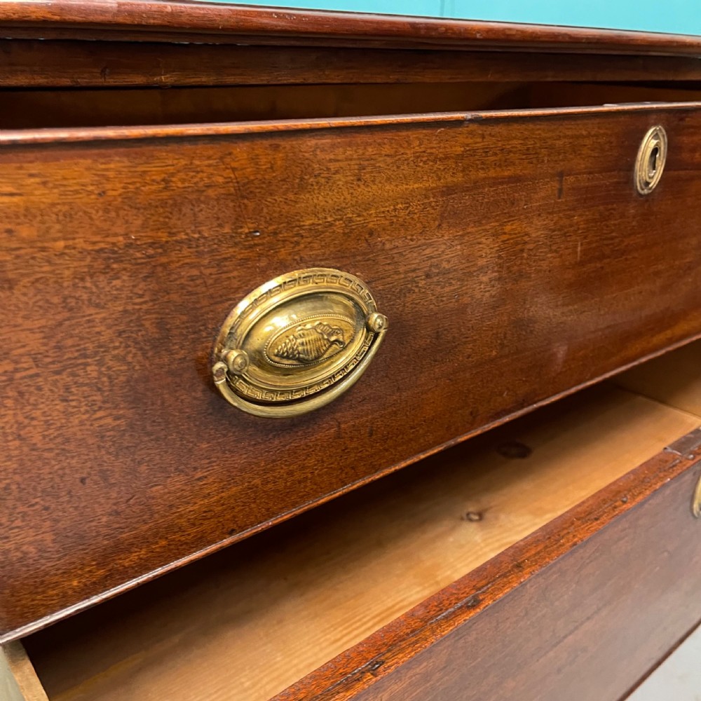 Georgian mahogany low chest of drawers  View VI
