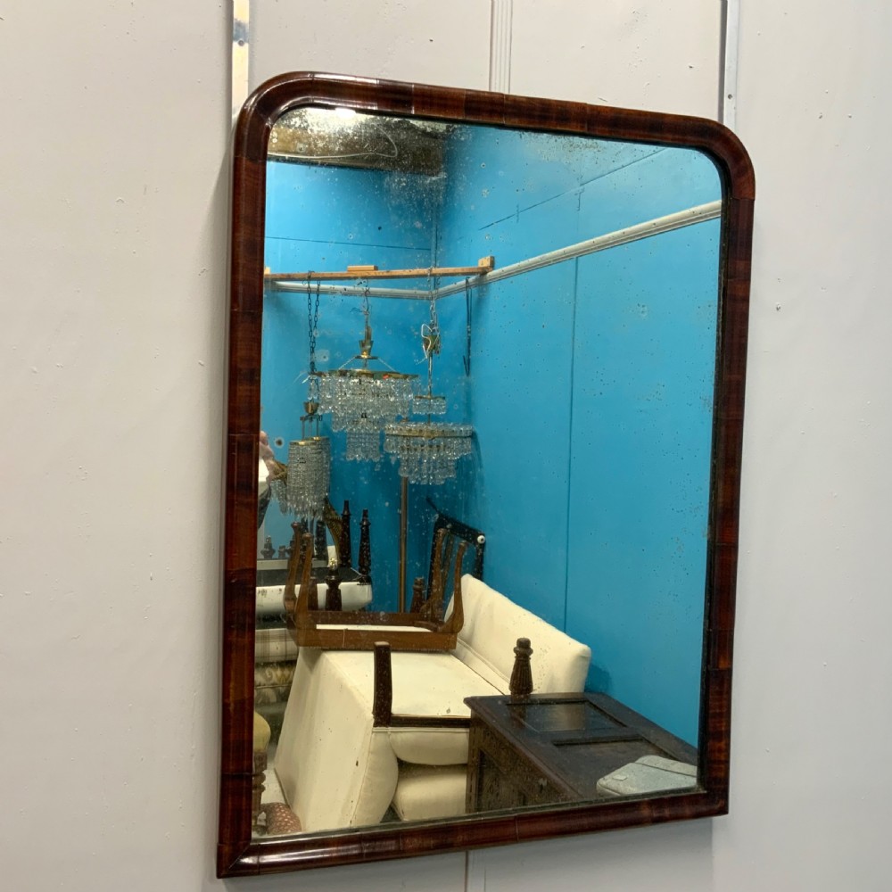 Georgian mahogany mirror with original glass