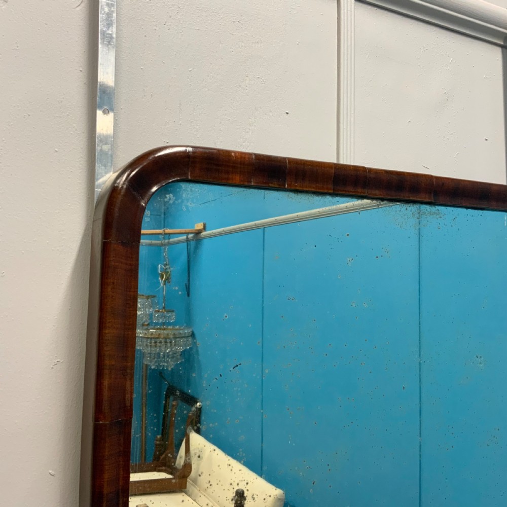 Georgian mahogany mirror with original glass View IV